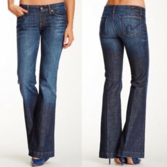 Citizens of Humanity  "Faye" Low Waist Wide Leg Jeans  Size 26 - Picture 1 of 13